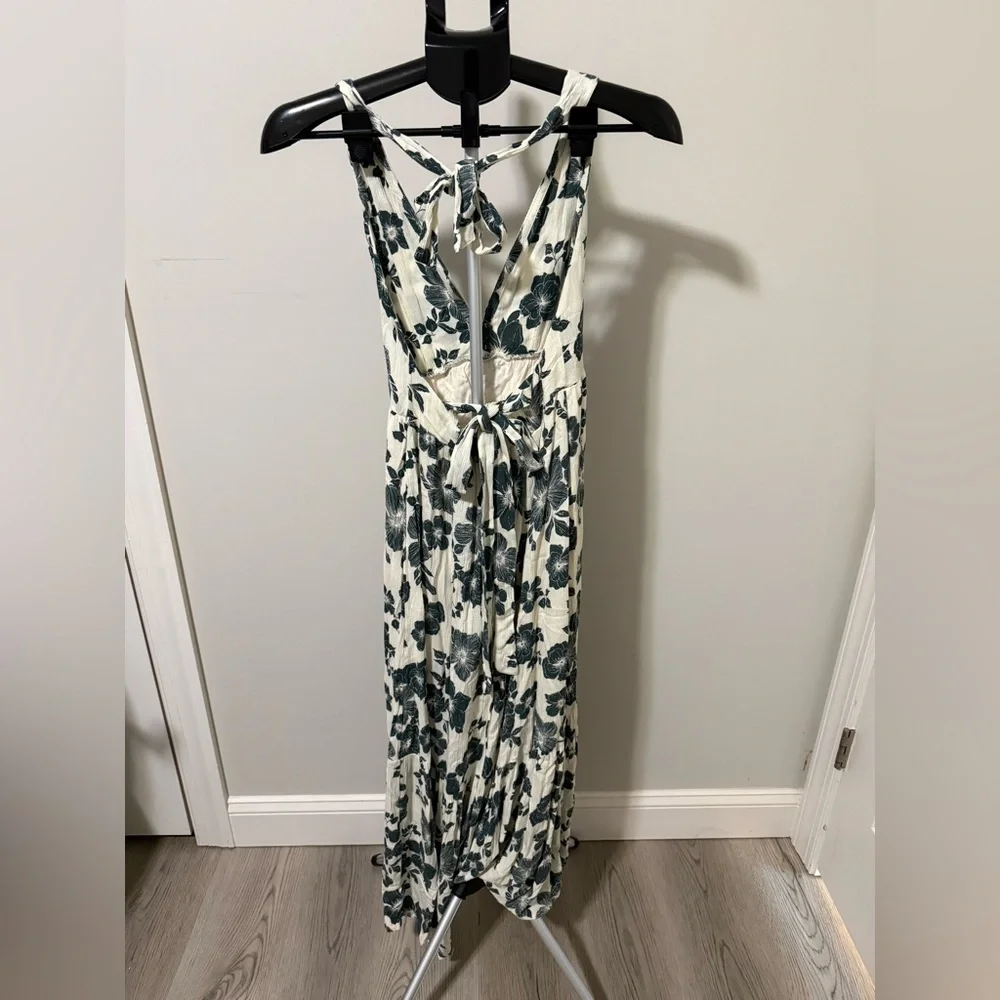 Abercrombie & Fitch Floral Maxi Dress XS Halter Boho Summer